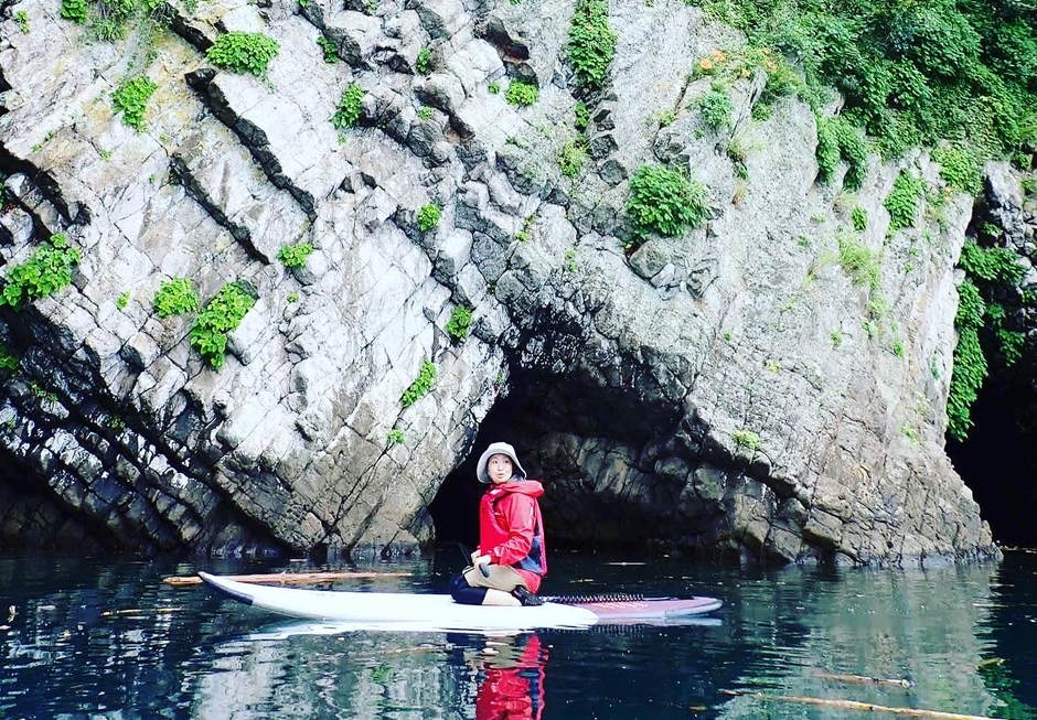 波が穏やかな子浦海岸はSUPに最適
