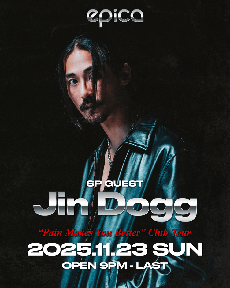 11月23日(日) Jin Dogg "Pain Makes You Better" Club Tour
