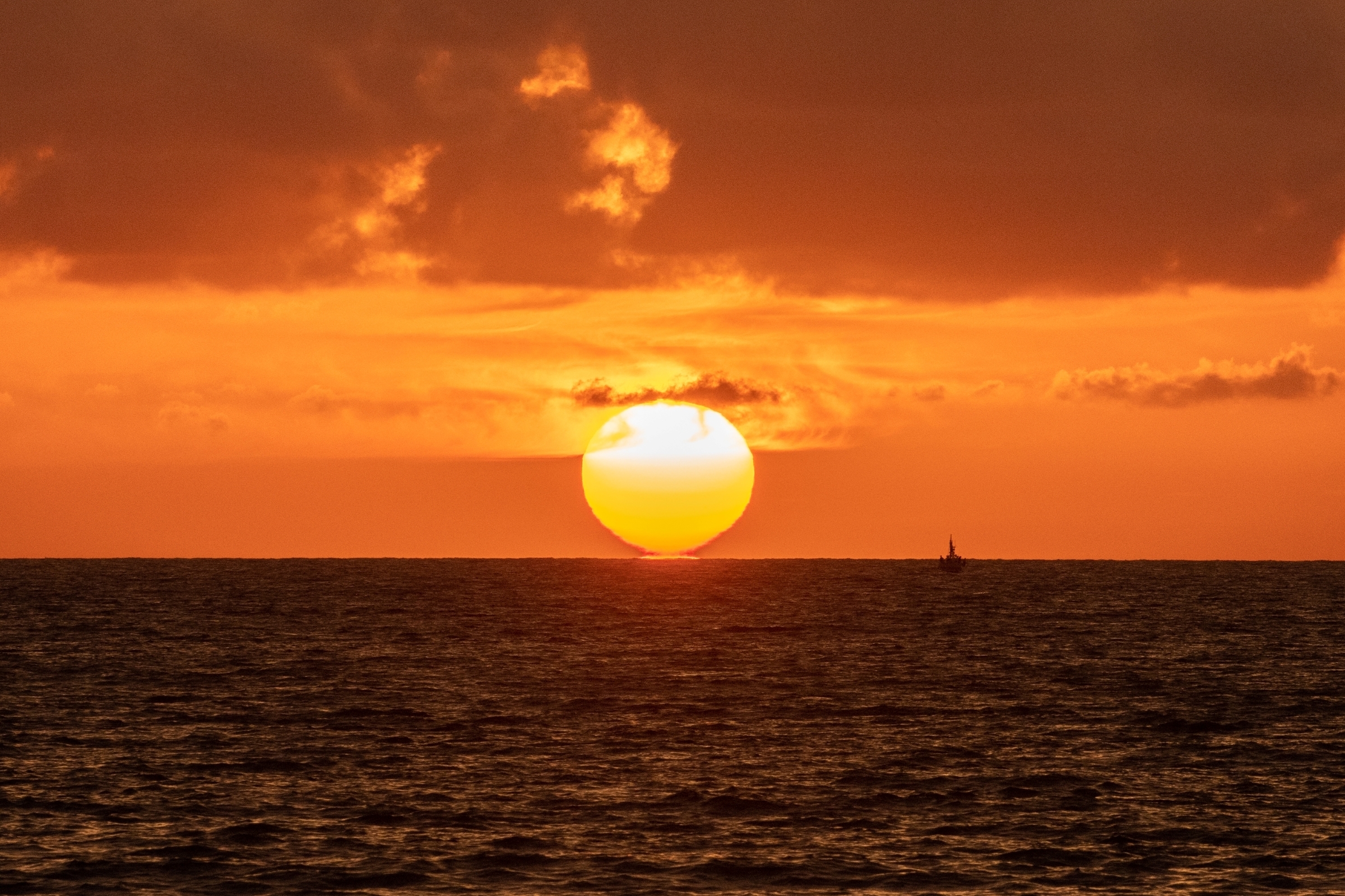 夕日