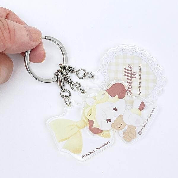 mikkoの3連アクリルキーホルダー