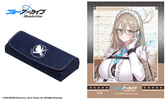 室笠アカネモデル 眼鏡拭き&ケース