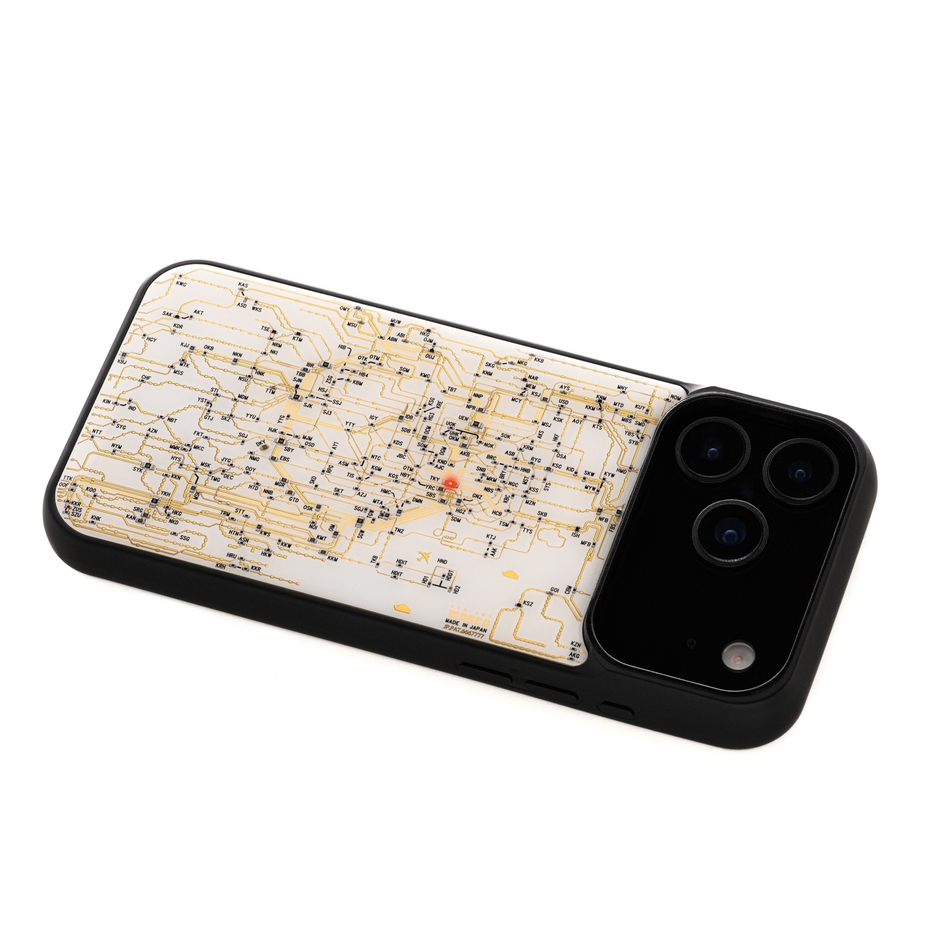 FLASH 東京回路線図 iPhone 17 Pro Maxケース 白 ななめ