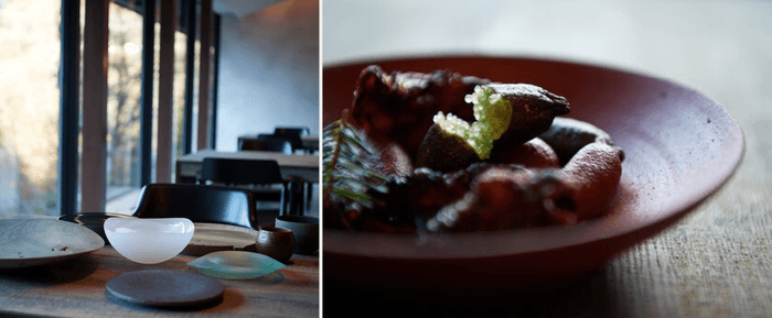 「FOOD × CRAFT in TOYAMA」で紹介するL'evoの料理を彩る富山で作られた器の数々