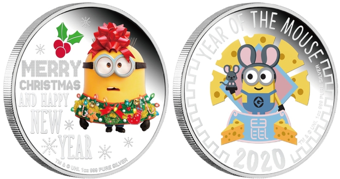 ミニオンメイド 純銀製カラーコイン
