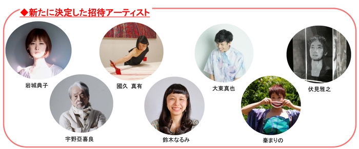 新たに決定した招待アーティスト