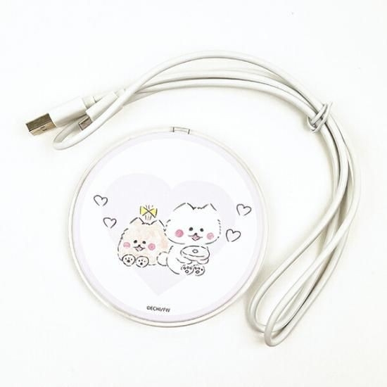 ほわころくらぶ　ワイヤレスチャージャー　モバイルバッテリー