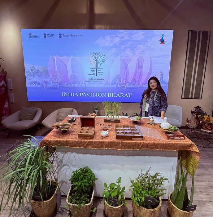 関西国際博覧会インドパビリオンAYUSH省ハーブ展示担当