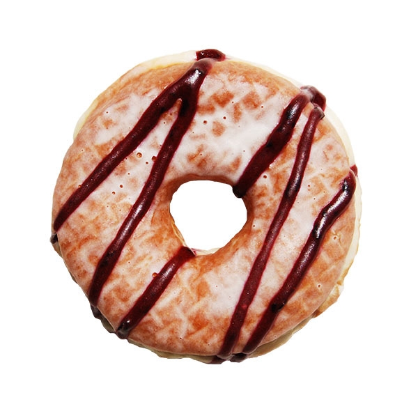 ミルク&ベリー (ベーカリードーナッツ) 350円