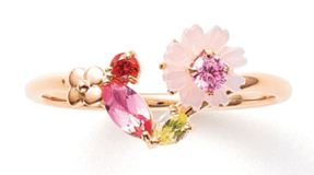 10月　誕生花 K10 ピンクゴールド コスモス　28,000円(税別)