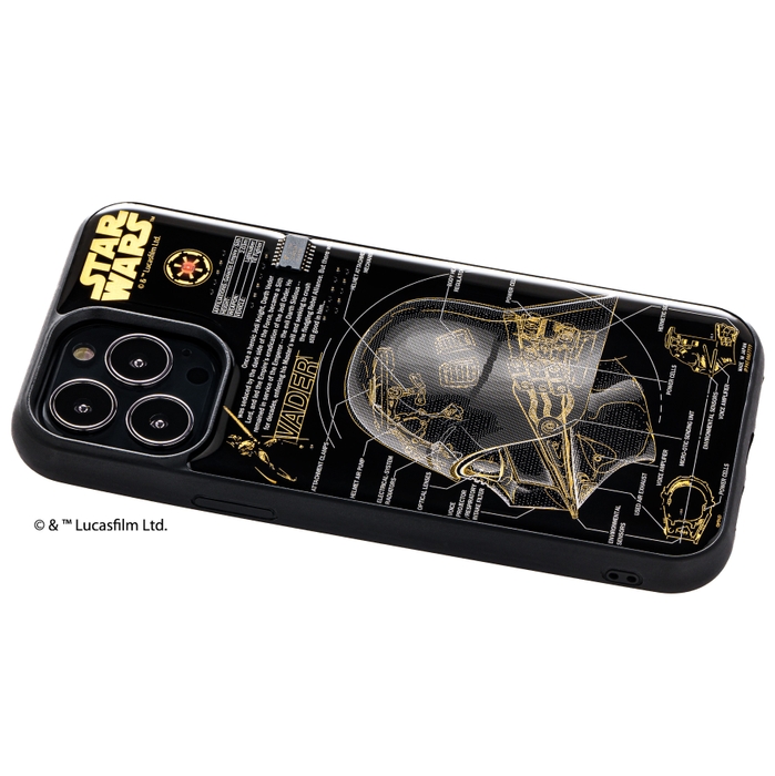 FLASH Darth Vader 基板アート iPhone 13 Pro Maxケース ななめ