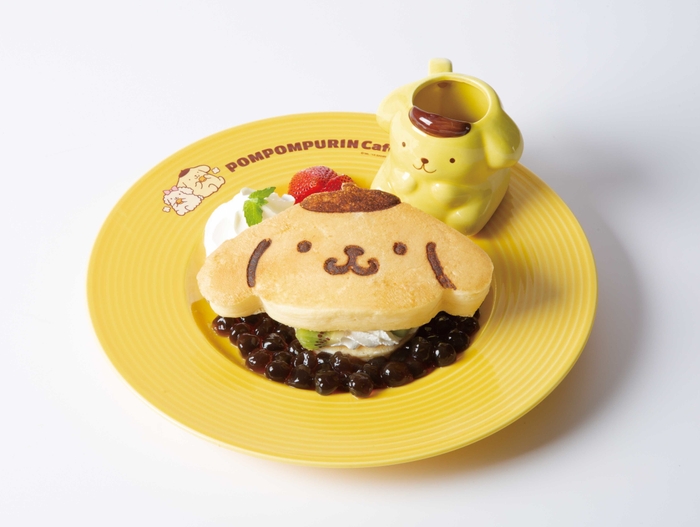 ポムポムプリンのタピタピタピオカパンケーキ