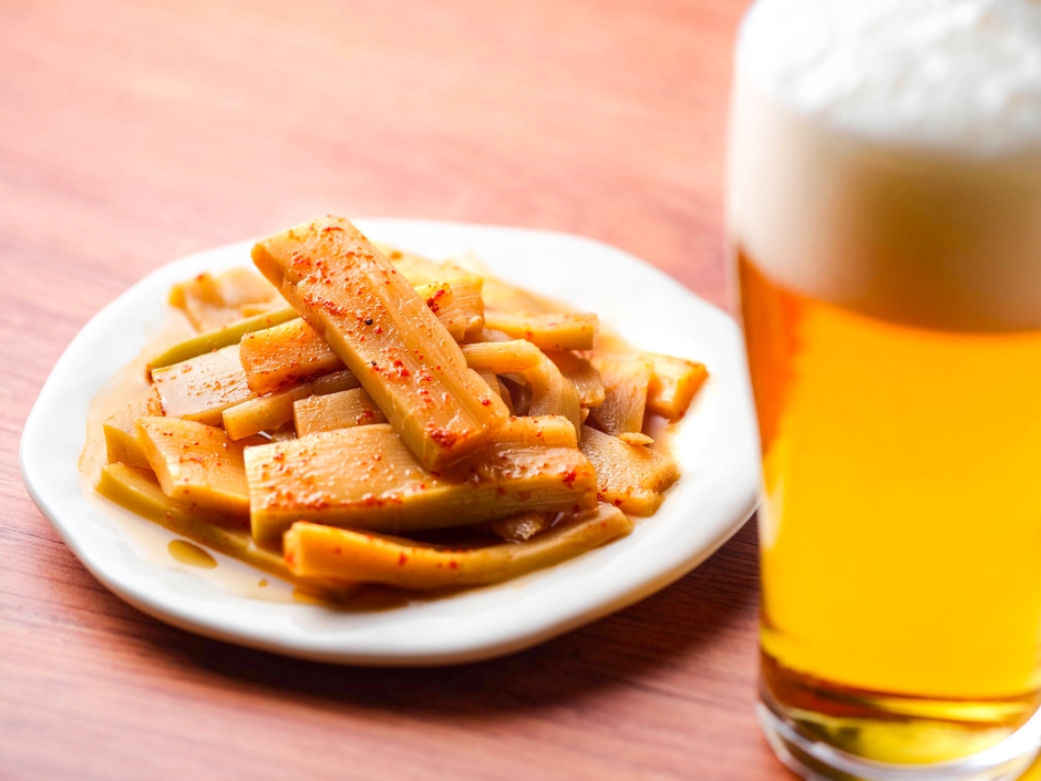 ビールとメンマ