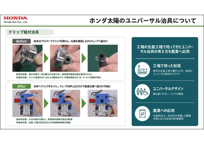 ホンダ太陽のユニバーサル治具について