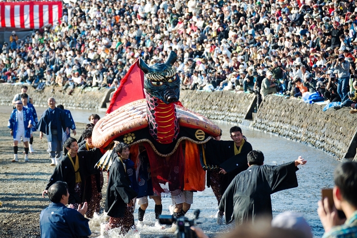 砥崎河原を躍動する「ガメ」