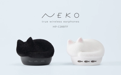 「ラディウスのNEKO」が30周年特別モデルでふわふわに！ 猫モチーフの完全ワイヤレスイヤホン「HP-C28BT」の ふわふわフロッキーver.が2026年6月19日より販売開始