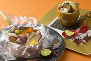 (2)左:フランス料理 右:中国料理