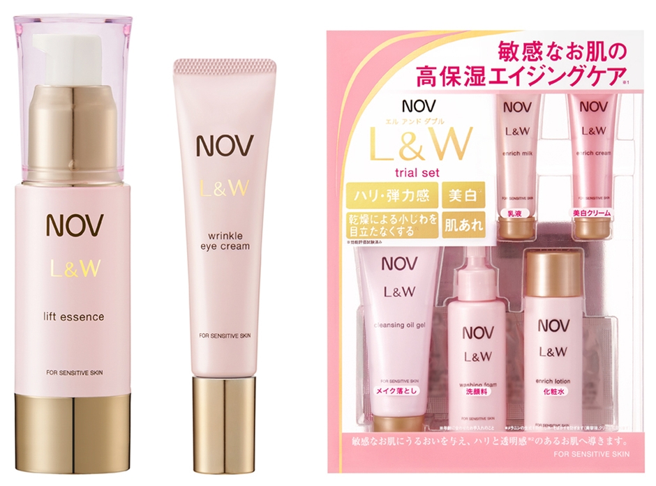 ノブ L&W リフトエッセンス、リンクルアイクリーム、トライアルセット〔全品医薬部外品〕