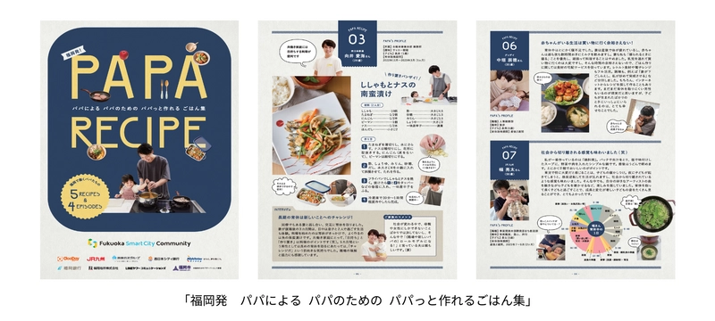 福岡の地場8社が制作した働くパパが実践する料理レシピ集 「福岡発　パパによる パパのための パパっと作れるごはん集」 特設Webサイトで無料公開！