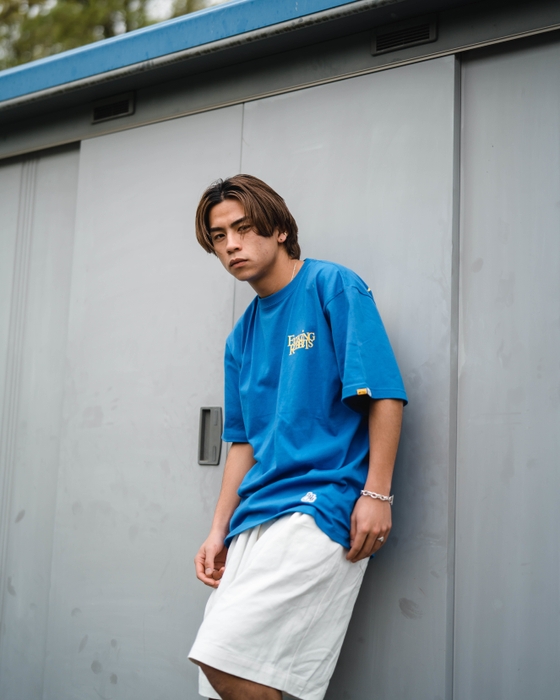 Logo T-shirt／Blue