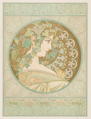 アルフォンス・ミュシャ《つた》1901年