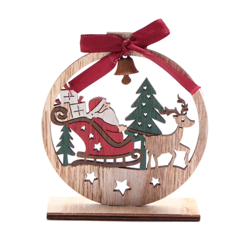 「Wood デコ Santa」価格：290円／サイズ：W10×D3×H11cm