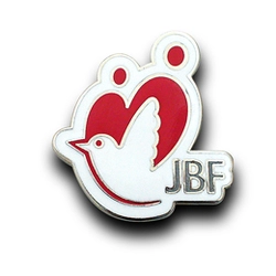 ◆PINS FACTORY（ピンズファクトリー）◆　ピンズ実例No.989ジャパンバードフェスティバル（JBF）実行委員会　様　「JBFオフィシャルピンバッジ」★製作されるたびに表情を変える公式バッジがイベントの魅力をＰＲ