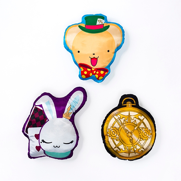 ダイカットクッション：各1,200円(3種展開)