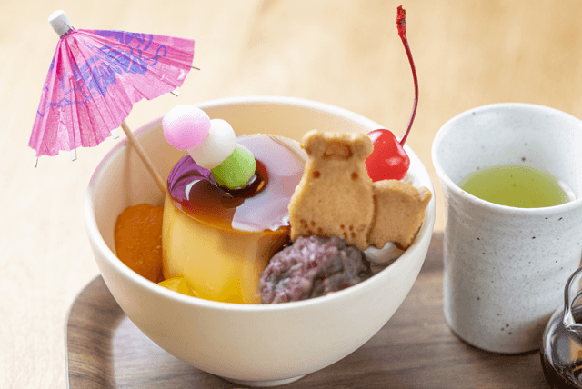 熱海プリンのあんみつプリン