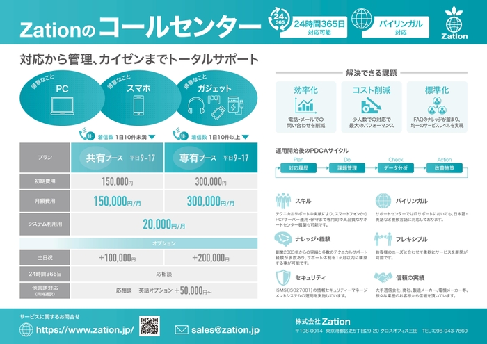 まかせよう。コールセンター 価格表