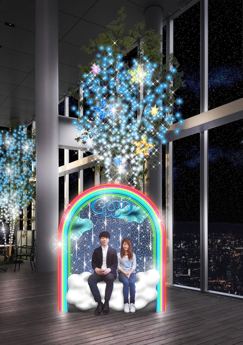 天空のイルミネーション(58階)