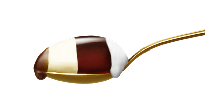 『重ねドルチェ caffe&ブランマンジェ』スプーンカット
