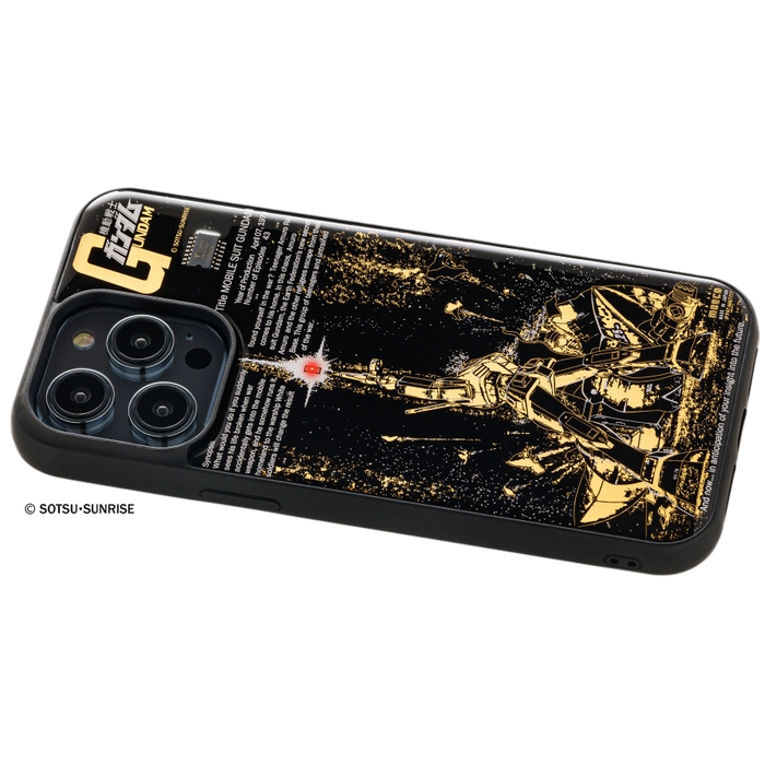 FLASH ガンダム ラストシューティング Ver. 基板アート iPhone 14Pro Maxケース ななめ