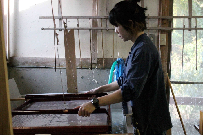 初釜・できたて新和紙まつり2024/内田海宇(土佐和紙)