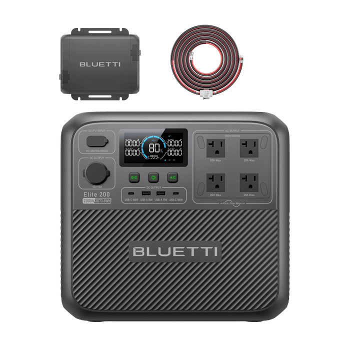 大容量ポータブル電源「Elite 200 V2」＆走行充電器「Charger 1」