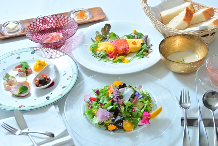 ▲ 淡路島の大自然を想起させた特別な朝食