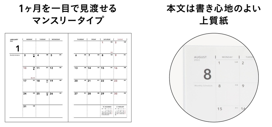 ハードカバー Wリングタイプ 特長
