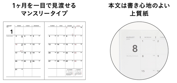 ハードカバー Wリングタイプ 特長