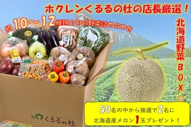 ＪＡタウンのショップ「ホクレン」でメロンがあたる「野菜ＢＯＸ」を発売！～ ご家庭の物価高騰対策として ショップ全品値下げも ～