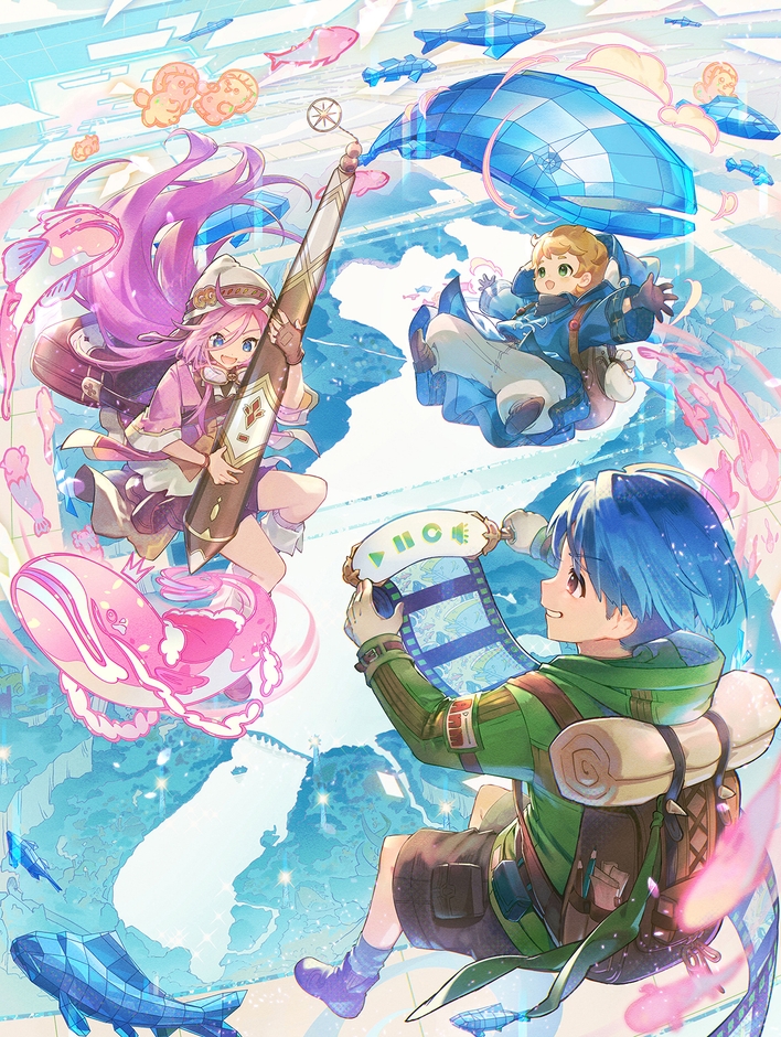 成安造形大学 ゲーム・アニメーション領域 広報用イラスト イラスト:Mizuho(株式会社Cygames)