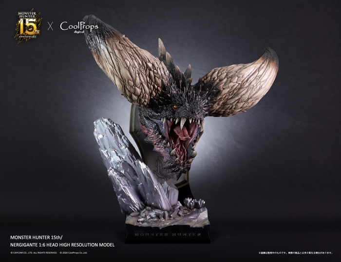 MONSTER HUNTER 15th/ NERGIGANTE 1:6 HEAD HIGH RESOLUTION MODEL