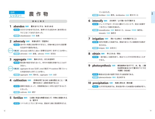 レッスンの後半は日本語対訳