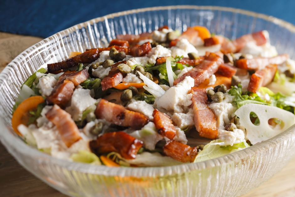 【ランチ&ディナー】丹後野菜と京豆腐のシーザーサラダ