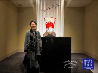 兵庫・西脇から松島へ。tamaki niime代表・玉木新雌さんのお話会を藤田喬平ガラス美術館で初開催