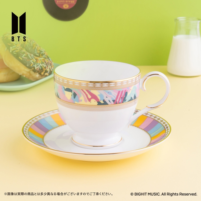 Noritake Cup＆Saucer set BTS Music Theme Dynamite ver.