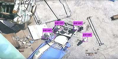 エコモット、若築建設と共同で 既設のクレーンカメラ映像から作業員を検知する エッジAI画像解析システムを開発　