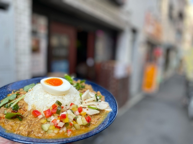 ごぼう山椒味噌のキーマカレー