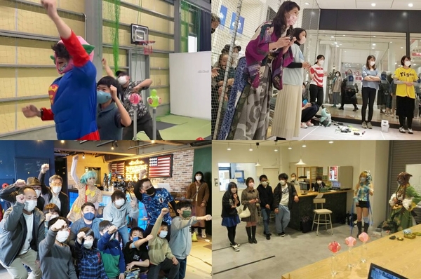 各会場コスプレなども現れて大盛り上がり!