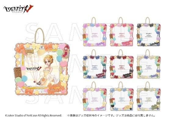 ▲第五人格×fanfancy+ アクリルフレーム コースターサイズ