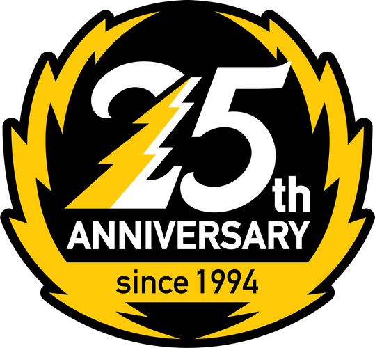 ブラックサンダー　25周年記念ロゴ