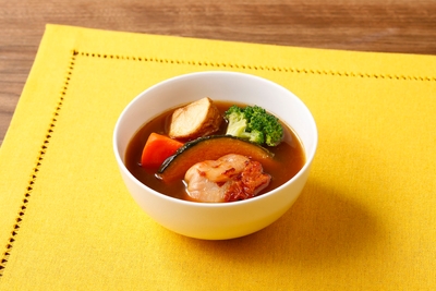 「ベル食品監修　チキンと野菜のスープカレー」
